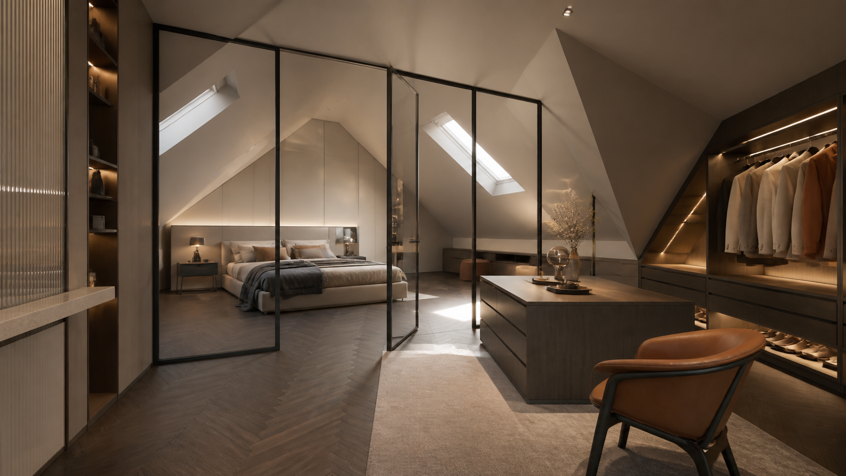 Unverbindliche Visualisierung: Master-Suite
